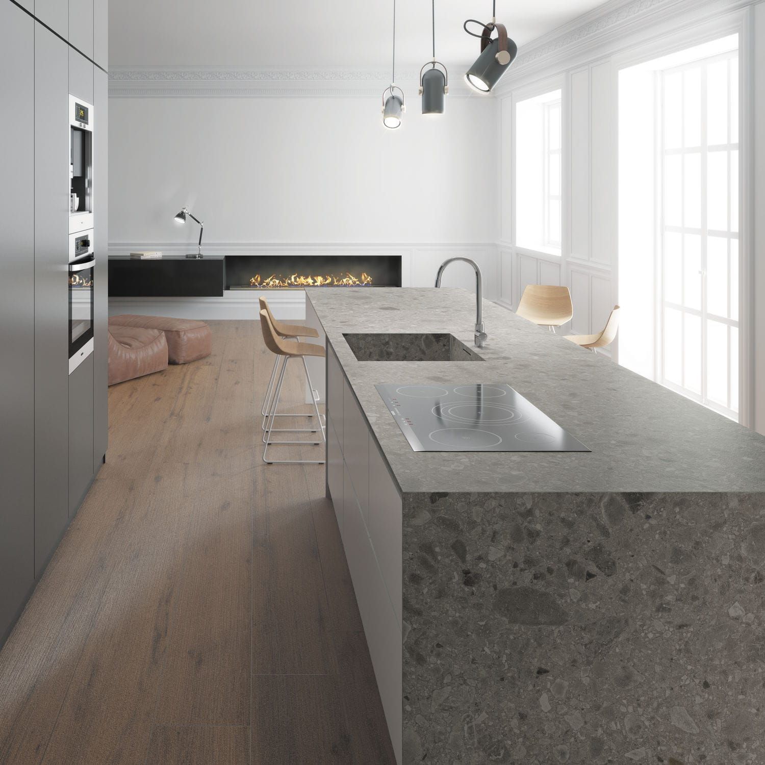 tablero quarzo - Guía definitiva para elegir la mejor mesada de cocina: Comparando piedra sinterizada, mármol, granito y porcelanato