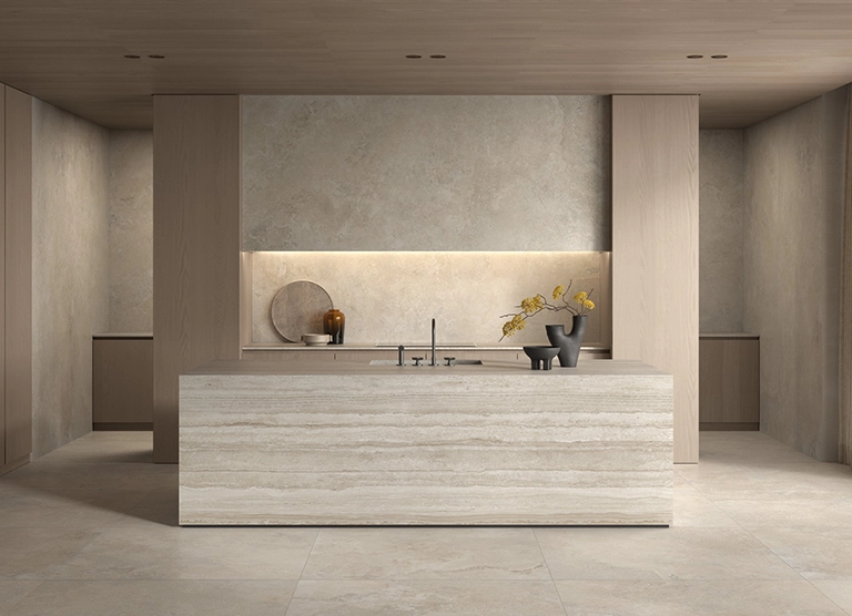 mesada de cocina porcelanato 2 - Descubrí la mesada perfecta para transformar tu cocina. ¿Cuál elegirías?