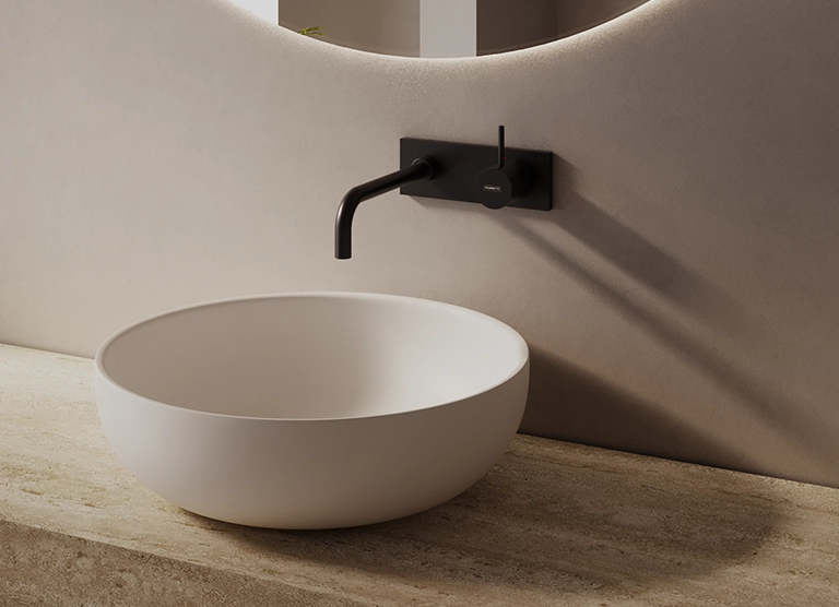 porcelanato-lavatorios-griferia-ambiente porcelanato lavatorios griferia ambiente - Tendencias en acabados 2025: lo último para transformar tus espacios
