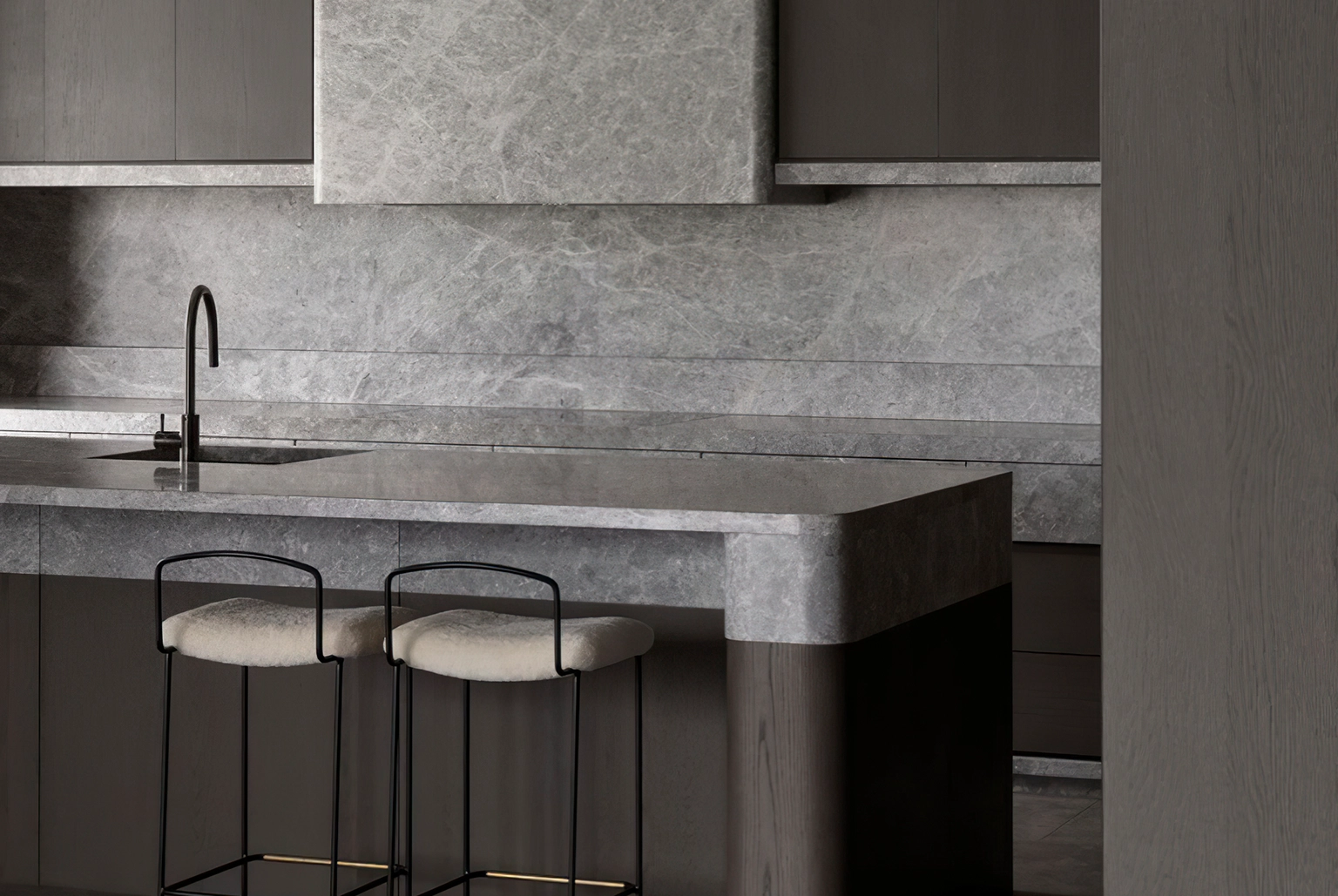 combinacion-cocina-gris-wengue combinacion cocina gris wengue - 4 Combinaciones para cocina que nunca fallan